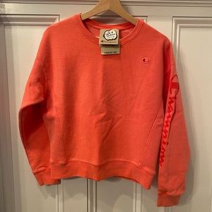 Brand New Coral Champion Sweatshirt